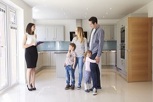 Family meeting with a building consultant
